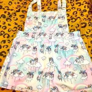 Kawaii unicorn overall